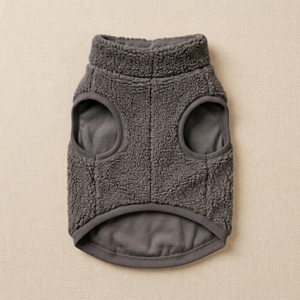 KIVZARONA™ Teddy Lounge Fleece Pet Vest | Soft Sherpa Dog & Cat Jacket