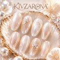Pearl Mist Oval Nails