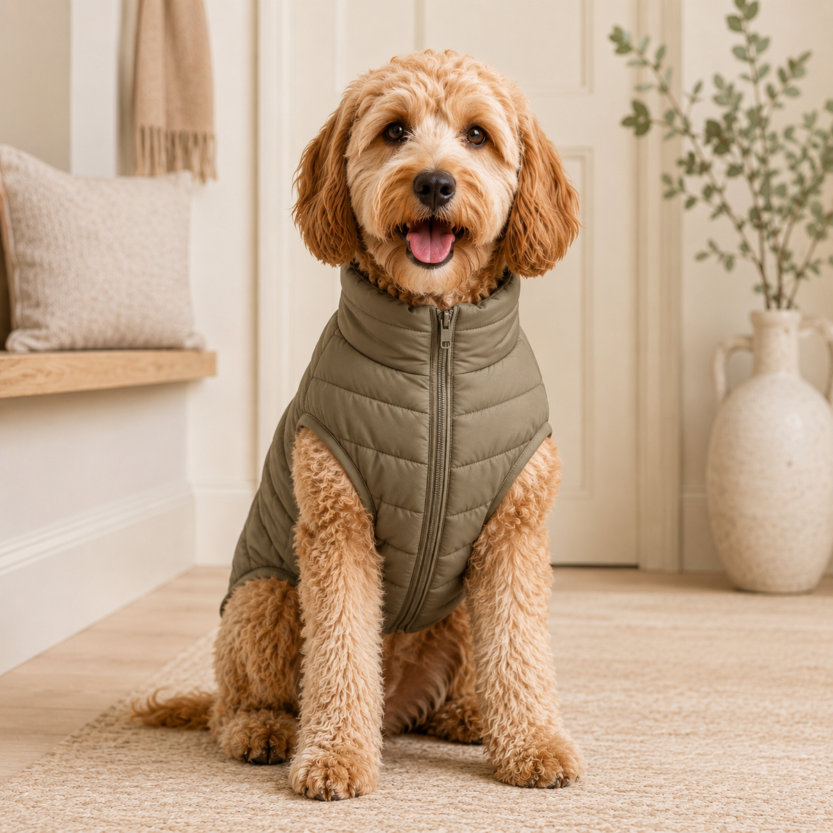 KIVZARONA™ Alpine Light Puffer Dog Jacket | Lightweight Warm Winter Pet Coat