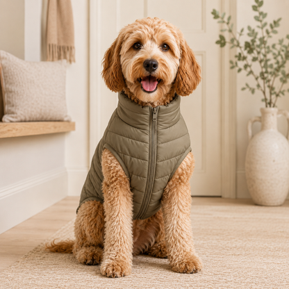 KIVZARONA™ Alpine Light Puffer Dog Jacket | Lightweight Warm Winter Pet Coat