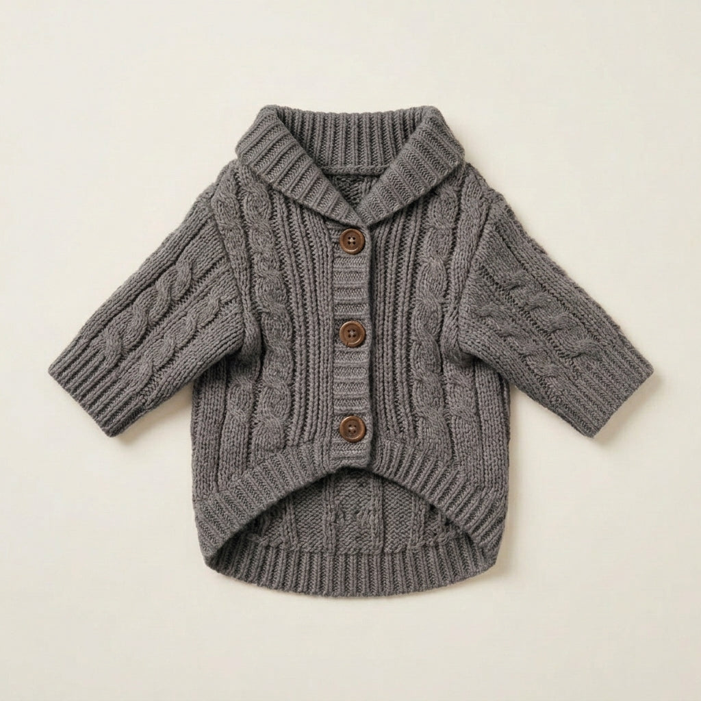 KIVZARONA™ Sunday Soft Pet Cardigan | Minimal Knit Dog Puppy Sweater