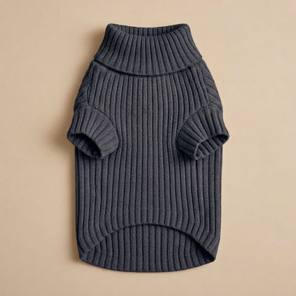 KIVZARONA™ CloudSoft Ribbed Dog Sweater | Cozy Stretch Knit Pet Pullover