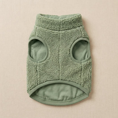 KIVZARONA™ Teddy Lounge Fleece Pet Vest | Soft Sherpa Dog & Cat Jacket