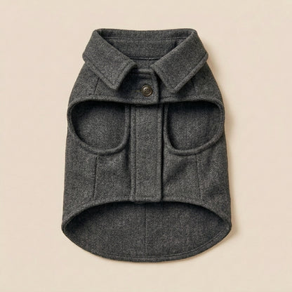 KIVZARONA™ Atelier Wool-Look Dog Overcoat | Premium Tailored Winter Pet Coat