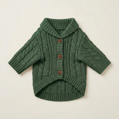 KIVZARONA™ Sunday Soft Pet Cardigan | Minimal Knit Dog Puppy Sweater