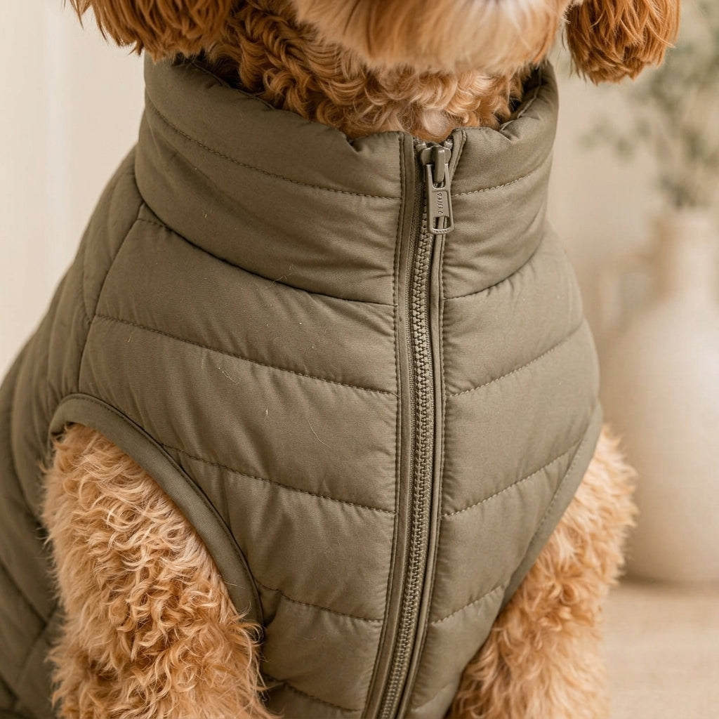 KIVZARONA™ Alpine Light Puffer Dog Jacket | Lightweight Warm Winter Pet Coat