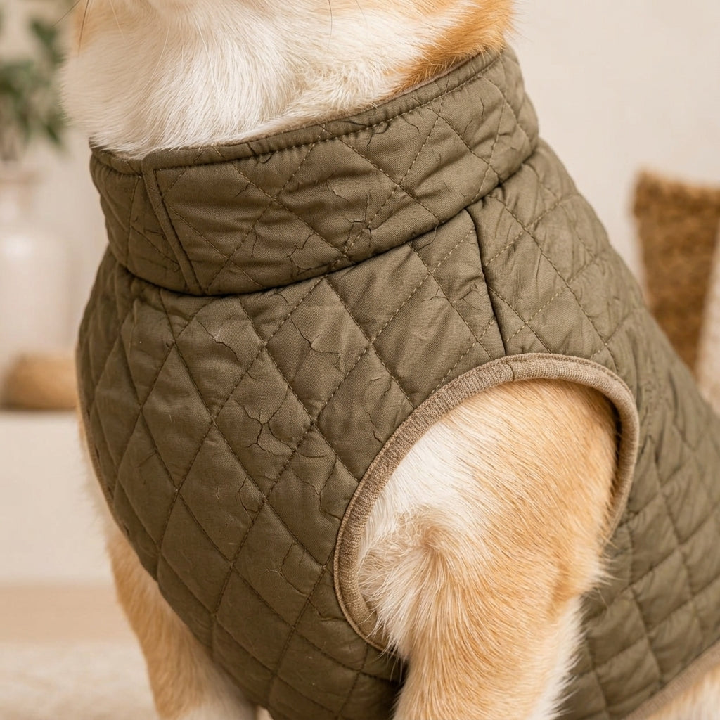 KIVZARONA™ Nomad Quilted Dog Jacket | Lightweight Fall Pet Vest Coat