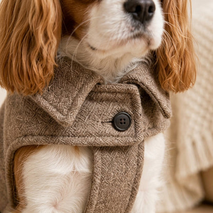 KIVZARONA™ Atelier Wool-Look Dog Overcoat | Premium Tailored Winter Pet Coat