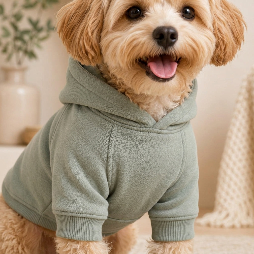KIVZARONA™ Studio Essential Pet Hoodie | Minimalist Dog Puppy Sweatshirt